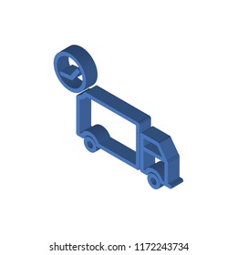 Delivery isometric left top view 3D icon