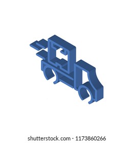 Delivery isometric left top view 3D icon