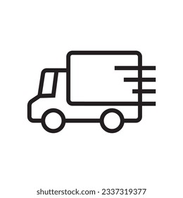 delivery line icon design vector template