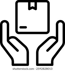 delivery line icon illustration vector
