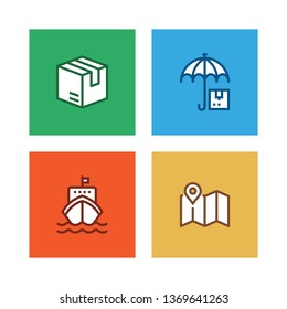 DELIVERY LINE ICON SET