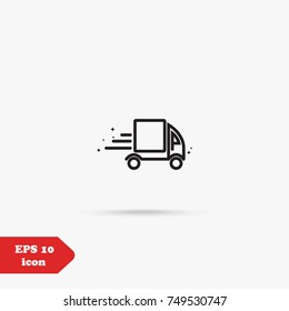 delivery   line icon vector