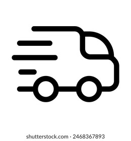Icono de línea de entrega Ilustraciones vectoriales