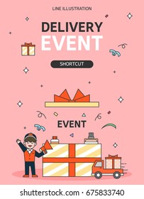 Delivery Line Illustration