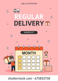 Delivery Line Illustration