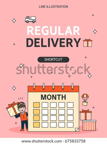Delivery Line Illustration