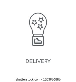 Delivery linear icon. Delivery concept stroke symbol design. Thin graphic elements vector illustration, outline pattern on a white background, eps 10.