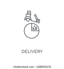 Delivery linear icon. Delivery concept stroke symbol design. Thin graphic elements vector illustration, outline pattern on a white background, eps 10.