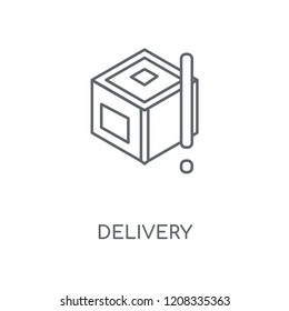 Delivery linear icon. Delivery concept stroke symbol design. Thin graphic elements vector illustration, outline pattern on a white background, eps 10.
