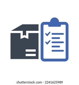 Delivery list icon, Vector Graphics
