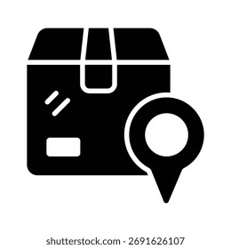 Ícone de local de entrega representando a entrega do produto e as compras online