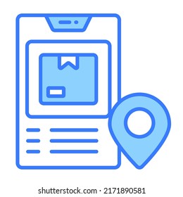delivery location Modern concepts design, vector illustration
