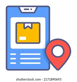 delivery location Modern concepts design, vector illustration