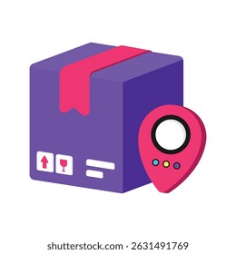 Delivery Location Vector style icon. Eps 10 file