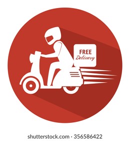 Delivery and logistic business graphic design, vector illustration