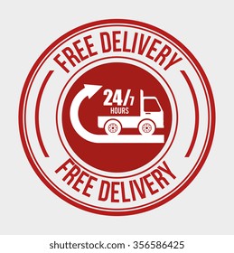 Delivery and logistic business graphic design, vector illustration