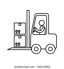 Delivery and logistic icon vector illustration graphic design