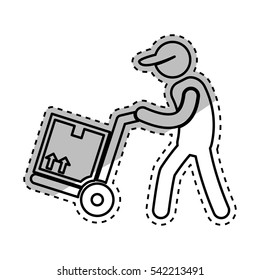 Delivery and logistic icon vector illustration graphic design