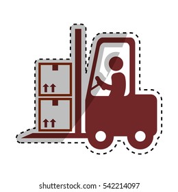 Delivery and logistic icon vector illustration graphic design