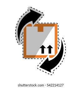 Delivery and logistic icon vector illustration graphic design