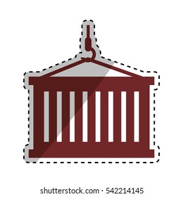Delivery and logistic icon vector illustration graphic design