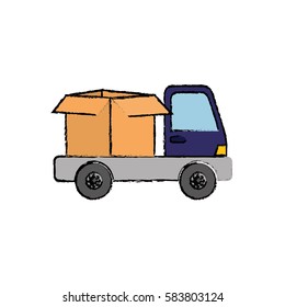 Delivery and logistic icon vector illustration graphic design
