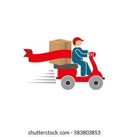 Delivery and logistic icon vector illustration graphic design