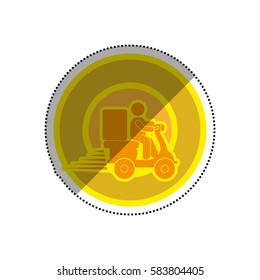 Delivery and logistic icon vector illustration graphic design