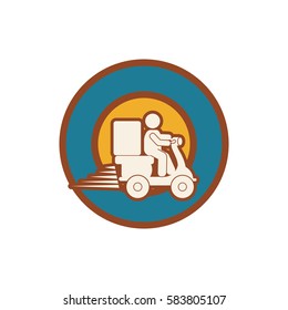 Delivery and logistic icon vector illustration graphic design