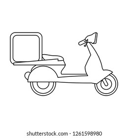 Delivery and logistics black and white