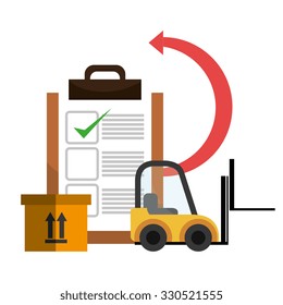 Delivery and logistics business graphic design, vector illustration. Delivery and logistics business graphic design, vector illustration.