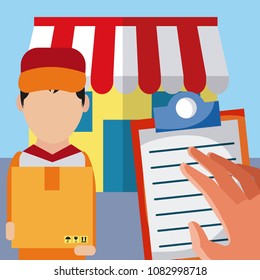 Delivery and logistics concept