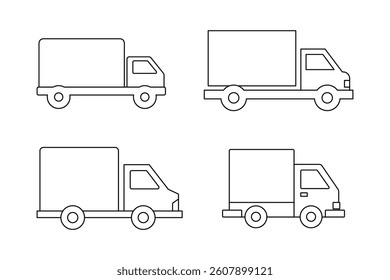 Delivery Logistics Icon Collections, logistics customer support icon, parcel delivery cargo icon, freight express delivery vector, cargo shipping service icon, transport business