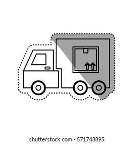 Delivery and logistics icon vector  illustration  graphic design