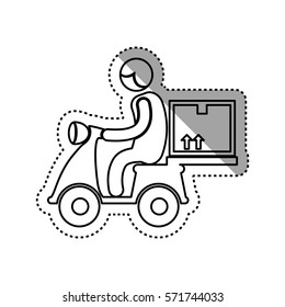 Delivery and logistics icon vector  illustration  graphic design