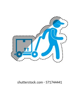 Delivery and logistics icon vector illustration graphic design