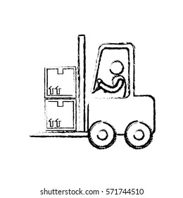 Delivery and logistics icon vector illustration graphic design