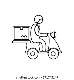 Delivery and logistics icon vector illustration graphic design