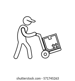 Delivery and logistics icon vector illustration graphic design