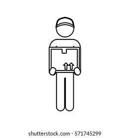 Delivery and logistics icon vector illustration graphic design