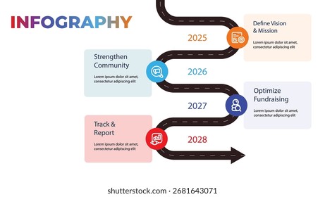 Delivery and Logistics Roadmap Infographic
