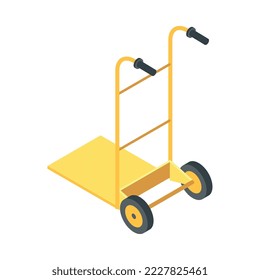 Delivery logistics shipment composition with isolated shipping service image on blank background vector illustration