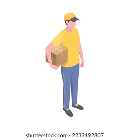 Composición de envío de logística de entrega con imagen de servicio de envío aislado en ilustración vectorial de fondo en blanco