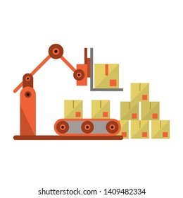 Delivery and logistics symbols and elements vector illustration graphic design