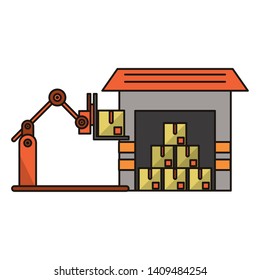 Delivery and logistics symbols and elements vector illustration graphic design