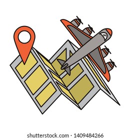 Delivery and logistics symbols and elements vector illustration graphic design