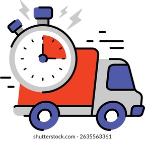 Delivery and logistics web icons set in Colored outline stroke design. Pack pictograms with package, destination, air shipping, order, processing, courier, payment, parcel, cargo. Vector illustration