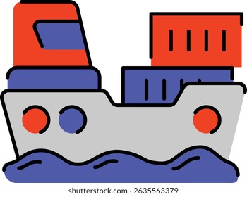 Delivery and logistics web icons set in Colored outline stroke design. Pack pictograms with package, destination, air shipping, order, processing, courier, payment, parcel, cargo. Vector illustration