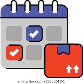 Iconos web de entrega y logística establecidos en el diseño de trazo de contorno coloreado. Pictogramas de paquete con paquete, destino, envío aéreo, orden, procesamiento, mensajería, pago, paquete, carga. Ilustración vectorial.