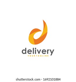 Delivery Logo Business and d Letter d
